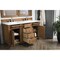 James Martin Vanities Bristol 60in Double Vanity, Saddle Brown w/ 3 CM White Zeus Quartz Top 157-V60D-SBR-3WZ - alternate 3